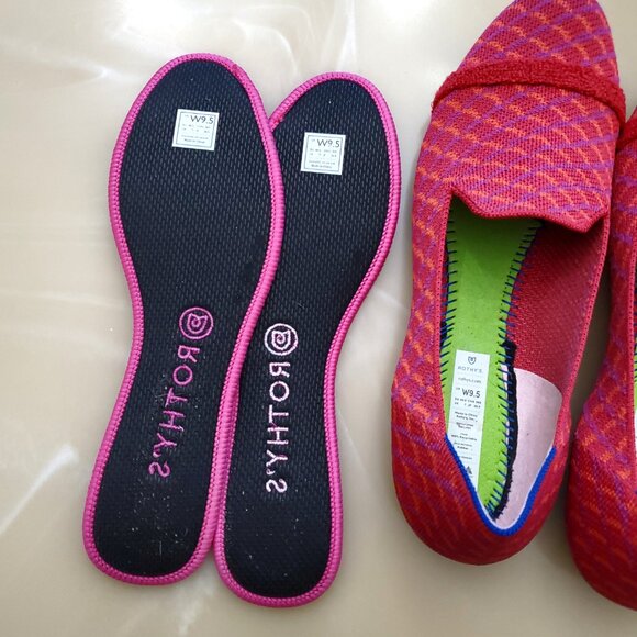 Rothy's The Loafer Pomegranate Grid Slip On Shoes Size 9.5 - Picture 9 of 11